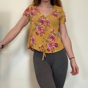 Light weight, tie up the front top